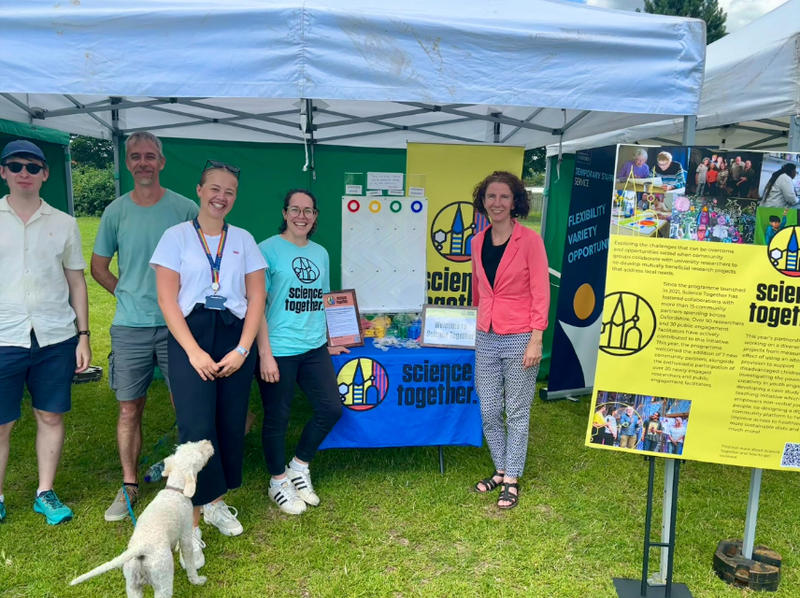 leys festival photo with anneliese dodds 856x640